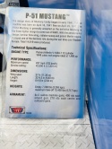 North American P-51 Mustang duży model METAL podstawka Motormax 76370 1:48
