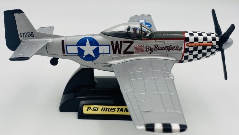 North American P-51 Mustang duży model METAL podstawka Motormax 76370 1:48 North American P-51 Mustang duży model METAL podstawka Motormax 76370 1:48