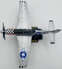 North American P-51 Mustang duży model METAL podstawka Motormax 76370 1:48