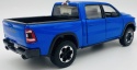 RAM 1500 Rebel Crew Cab 2019 1:27 Motormax 79358 niebieski