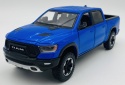 RAM 1500 Rebel Crew Cab 2019 1:27 Motormax 79358 niebieski