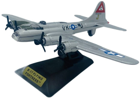 Samolot Boeing B-17 Flying Fortress model podstawka METAL Motormax Samolot Boeing B-17 Flying Fortress model podstawka METAL Motormax