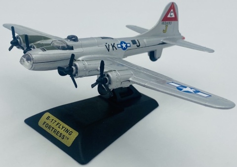 Samolot Boeing B-17 Flying Fortress model podstawka METAL Motormax Samolot Boeing B-17 Flying Fortress model podstawka METAL Motormax