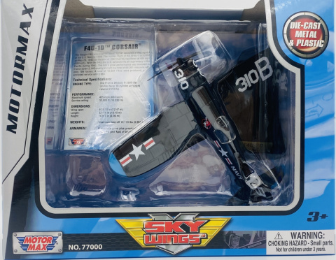 Samolot Northrop Grumman Vought F4U-1D Corsair model METAL Motormax Samolot Northrop Grumman Vought F4U-1D Corsair model METAL Motormax