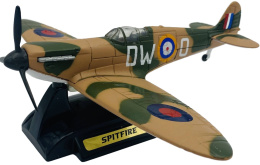Samolot Supermarine Spitfire duży model podstawka METAL Motormax 76370 1:48