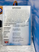 Samolot Supermarine Spitfire duży model podstawka METAL Motormax 76370 1:48