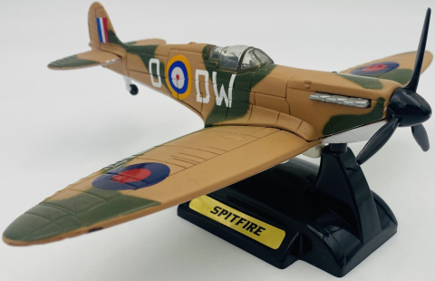 Samolot Supermarine Spitfire duży model podstawka METAL Motormax 76370 1:48 Samolot Supermarine Spitfire duży model podstawka METAL Motormax 76370 1:48