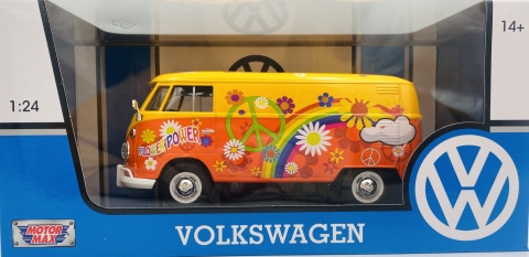 VW Type 2 T1 Flower Power 1:24 Motormax 79563 pomarańczowy VW Type 2 T1 Flower Power 1:24 Motormax 79563 pomarańczowy