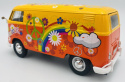 VW Type 2 T1 Flower Power 1:24 Motormax 79563 pomarańczowy