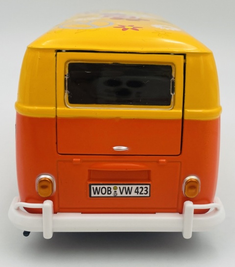 VW Type 2 T1 Flower Power 1:24 Motormax 79563 pomarańczowy VW Type 2 T1 Flower Power 1:24 Motormax 79563 pomarańczowy
