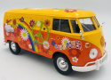 VW Type 2 T1 Flower Power 1:24 Motormax 79563 pomarańczowy