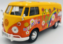 VW Type 2 T1 Flower Power 1:24 Motormax 79563 pomarańczowy
