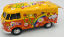 VW Type 2 T1 Flower Power 1:24 Motormax 79563 pomarańczowy