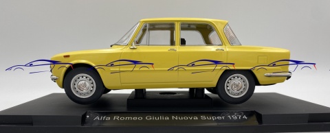 Alfa Romeo Giulia Nuova Super 1974 1:18 model MCG 18334 żółty Alfa Romeo Giulia Nuova Super 1974 1:18 model MCG 18334 żółty