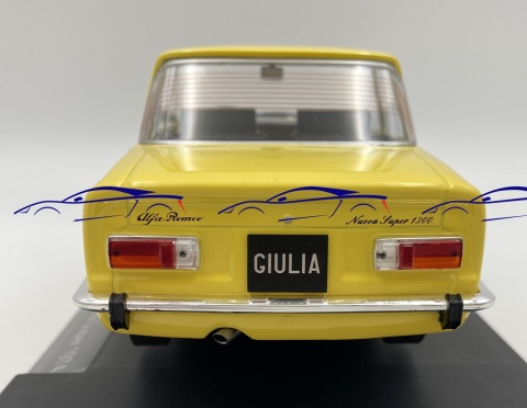 Alfa Romeo Giulia Nuova Super 1974 1:18 model MCG 18334 żółty Alfa Romeo Giulia Nuova Super 1974 1:18 model MCG 18334 żółty
