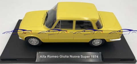 Alfa Romeo Giulia Nuova Super 1974 1:18 model MCG 18334 żółty Alfa Romeo Giulia Nuova Super 1974 1:18 model MCG 18334 żółty