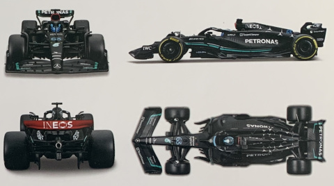 Bolid do składania F1 Mercedes AMG W14 E 2023 #63 Russell Bburago 1:24 Bolid do składania F1 Mercedes AMG W14 E 2023 #63 Russell Bburago 1:24