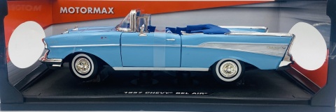 Chevrolet Bel Air 1957 1:18 model Motormax 73175 niebieski Chevrolet Bel Air 1957 1:18 model Motormax 73175 niebieski