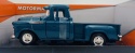 Chevy 3100 Stepside Pickup 1957 model 1:24 Motormax 79381 turkusowy
