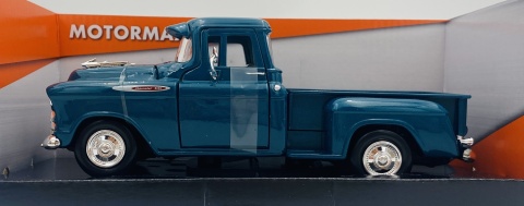 Chevy 3100 Stepside Pickup 1957 model 1:24 Motormax 79381 turkusowy Chevy 3100 Stepside Pickup 1957 model 1:24 Motormax 79381 turkusowy