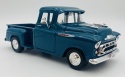 Chevy 3100 Stepside Pickup 1957 model 1:24 Motormax 79381 turkusowy