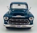Chevy 3100 Stepside Pickup 1957 model 1:24 Motormax 79381 turkusowy
