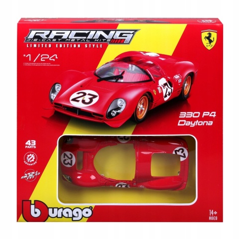 FERRARI 330 P4 Daytona 1967 Ferrari KIT Bburago 26584 1:24 FERRARI 330 P4 Daytona 1967 Ferrari KIT Bburago 26584 1:24