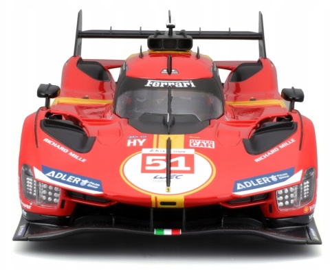 Ferrari 499P LMH FIA 24h Le Mans Hypercar 2023 #51 Bburago 16301 model 1:18 Ferrari 499P LMH FIA 24h Le Mans Hypercar 2023 #51 Bburago 16301 model 1:18