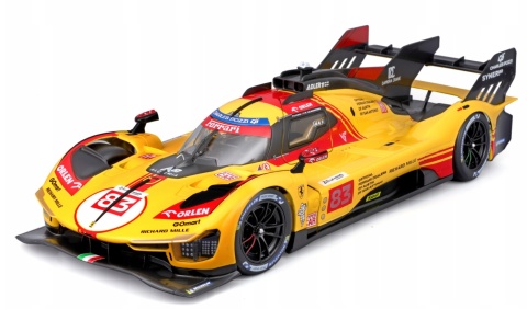 Ferrari 499P LMH FIA 24h Le Mans Hypercar 2024 AF CORSE #83 KUBICA Bburago 16304 model 1:18 Ferrari 499P LMH FIA 24h Le Mans Hypercar 2024 AF CORSE #83 KUBICA Bburago 16304 model 1:18