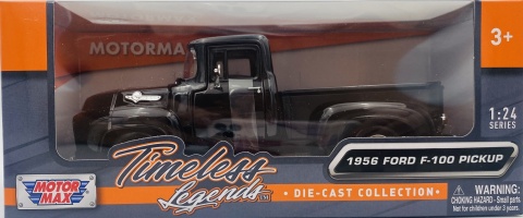 Ford F-100 Pickup 1956 1:24 Motormax 73235 czarny Ford F-100 Pickup 1956 1:24 Motormax 73235 czarny