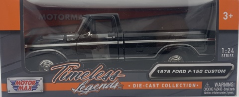 Ford F-150 Custom Pickup 1979 1:24 Motormax 79346 czarny Ford F-150 Custom Pickup 1979 1:24 Motormax 79346 czarny