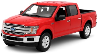 Ford F-150 Lariat Crew Cab '19 model 1:27 Motormax 79363 czerwony