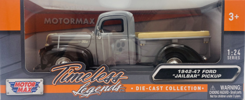 Ford Pickup Jailbar 1942-1947 1:24 Motormax 79388 szary Ford Pickup Jailbar 1942-1947 1:24 Motormax 79388 szary
