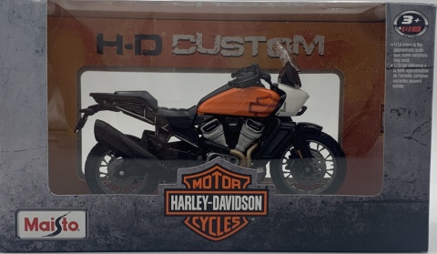 HARLEY-DAVIDSON Pan America 1250 2021 1:18 Maisto pomarańczowy HARLEY-DAVIDSON Pan America 1250 2021 1:18 Maisto pomarańczowy