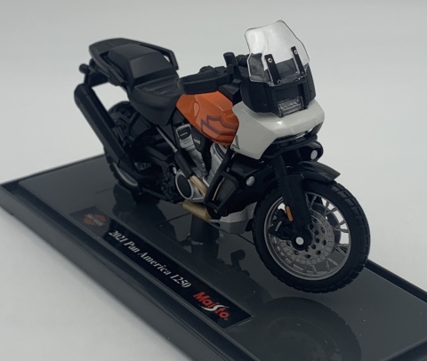 HARLEY-DAVIDSON Pan America 1250 2021 1:18 Maisto pomarańczowy HARLEY-DAVIDSON Pan America 1250 2021 1:18 Maisto pomarańczowy
