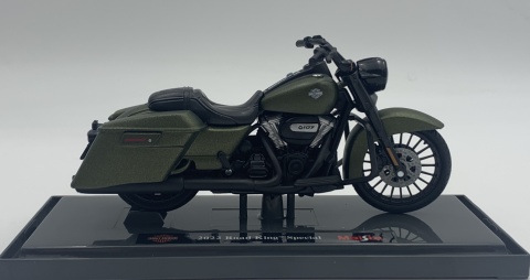 HARLEY-DAVIDSON Road King Special 2022 1:18 Maisto zielony HARLEY-DAVIDSON Road King Special 2022 1:18 Maisto zielony