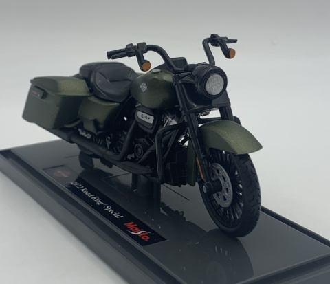 HARLEY-DAVIDSON Road King Special 2022 1:18 Maisto zielony HARLEY-DAVIDSON Road King Special 2022 1:18 Maisto zielony