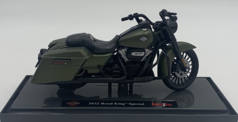 HARLEY-DAVIDSON Road King Special 2022 1:18 Maisto zielony HARLEY-DAVIDSON Road King Special 2022 1:18 Maisto zielony