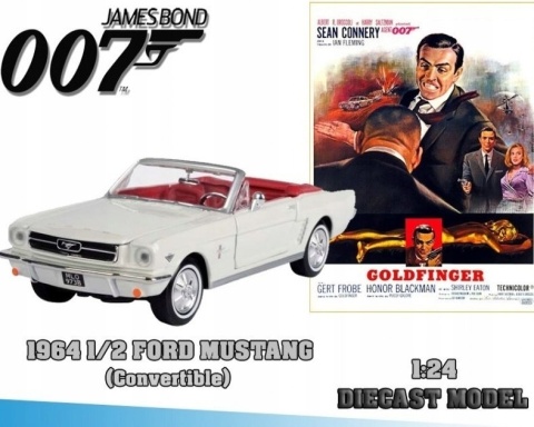 MUSTANG 1/2 1964 James Bond 1:24 Motormax 79852