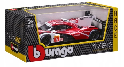 PORSCHE 963 #6 Penske Motorsport FIA WEC 24h Le Mans 1:24 BBurago 28042 PORSCHE 963 #6 Penske Motorsport FIA WEC 24h Le Mans 1:24 BBurago 28042
