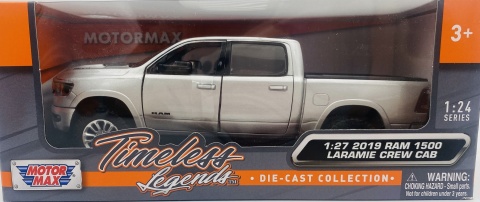 RAM 1500 Crew Cab Laramie 2019 1:27 Motormax 79357 szary RAM 1500 Crew Cab Laramie 2019 1:27 Motormax 79357 szary