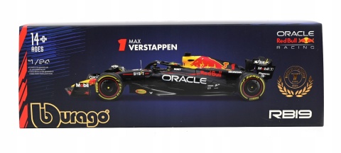 RB19 F1 RedBull 2023 #1 Verstappen gablotka Bburago model 1:24 RB19 F1 RedBull 2023 #1 Verstappen gablotka Bburago model 1:24