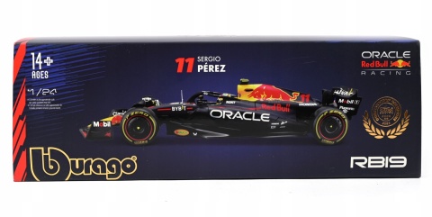RB19 F1 RedBull 2023 #11 Perez gablotka Bburago 1:24 RB19 F1 RedBull 2023 #11 Perez gablotka Bburago 1:24