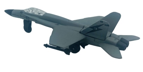 Samolot Boeing F/A-18 Hornet 4,5" 11,5 cm METAL Motormax szary