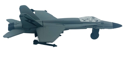 Samolot Boeing F/A-18 Hornet 4,5" 11,5 cm METAL Motormax szary