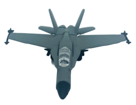 Samolot Boeing F/A-18 Hornet 4,5" 11,5 cm METAL Motormax szary