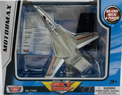 Samolot Grumman F-14 Tomcat szary model METAL Motormax