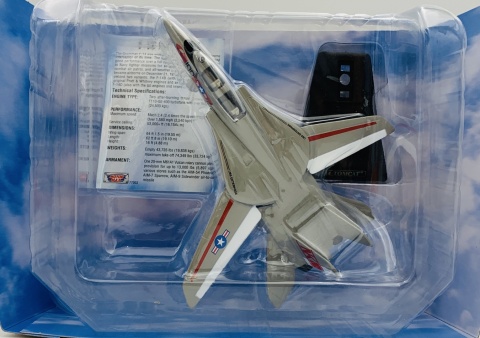 Samolot Grumman F-14 Tomcat szary model METAL Motormax