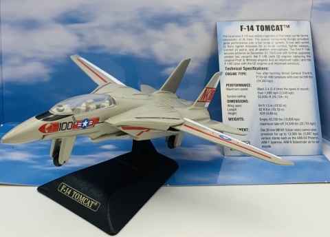 Samolot Grumman F-14 Tomcat szary model METAL Motormax