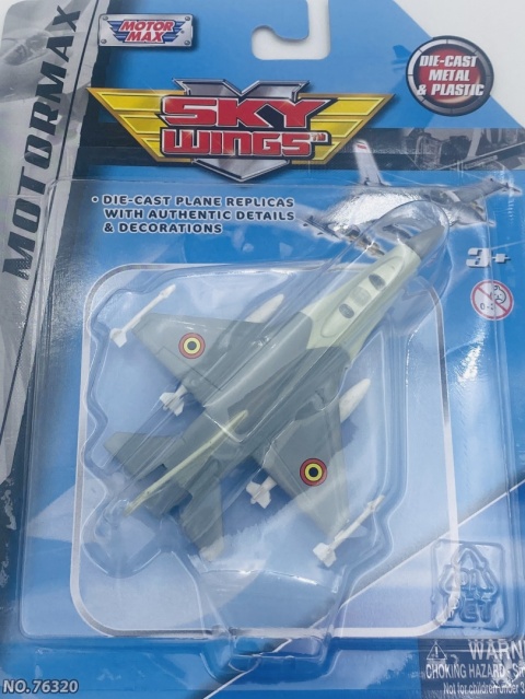Samolot Lockheed Martin F-16 Falcon Belgia 4,5" 11,5 cm METAL Motormax
